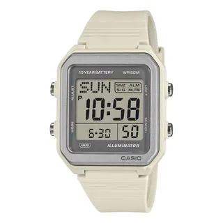 Reloj Casio W-221h-8avcf Illuminator-blanco Blanco Gris