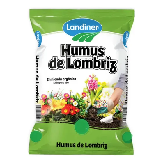 Humus De Lombriz 100 % Puro Landiner 5 Litros Abono