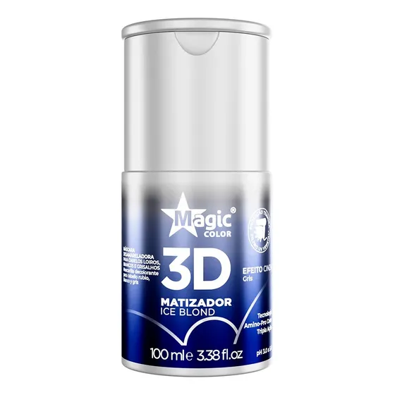Gloss Matizador 3d Ice Blond Efeito Cinza 100ml Magic Color