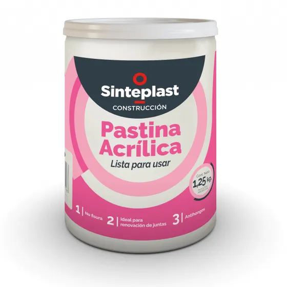 Sinteplast Pastina Lista Para Usar Color Blanco 1.25 kg