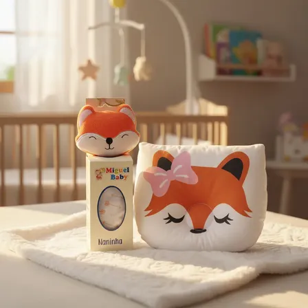 Naninha De Bebê Bichinhos Travesseiro Anatômico Cabeça Chata