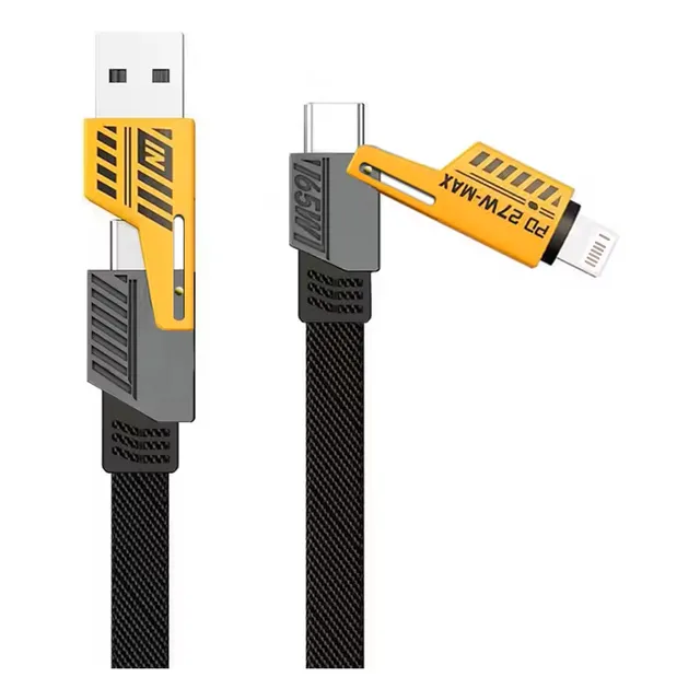 Cabo Rápido 4 Em 1 Usb + Tipo C + iPhone 1m 30/65w