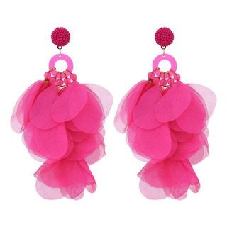 Pendientes Florales De Tela Hechos A Mano Para Mujer Pendientes Florales De Tela Hechos A Mano Para Mujer