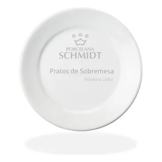 Conjunto De Pratos De Sobremesa 6 Peças Convencional Schmidt Conjunto De Pratos De Sobremesa 6 Peças Convencional Schmidt