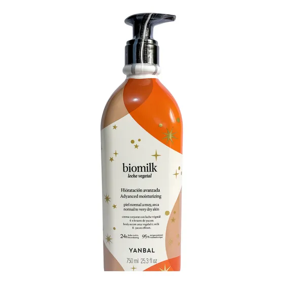Yanbal Biomilk Crema Hidratante Corporal 750ml Leche Vegetal Con Extracto De Yacón