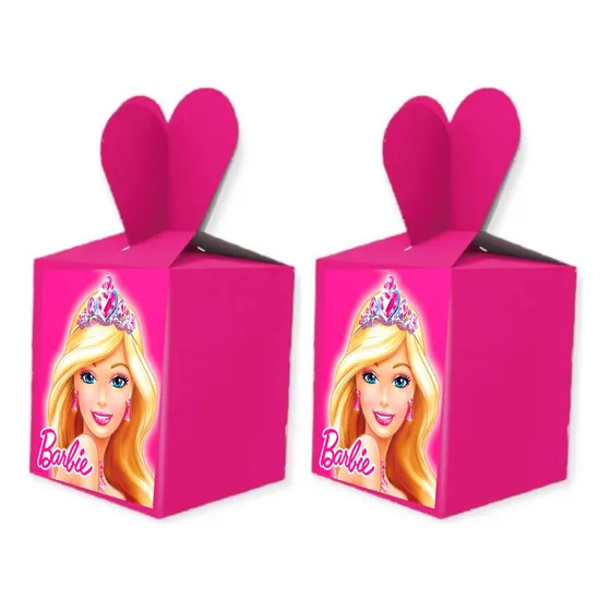 Cajas Dulces Cotillón Barbie X 12