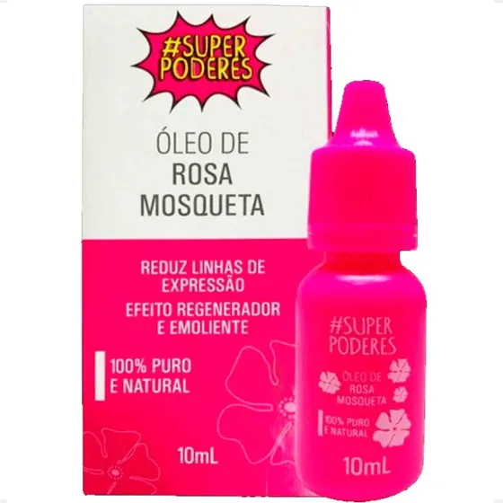 Óleo De Rosa Mosqueta 100% Puro E Natural 10 Ml Tira Manchas