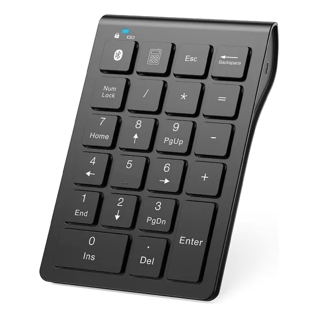 Teclado Numérico Inalámbrico 22 Teclas Bluetooth 5.0 Color del teclado Negro