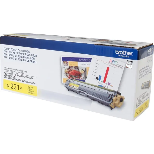 Toner Brother Tn221y Color Amarillo 2200 Paginas 1 Pieza
