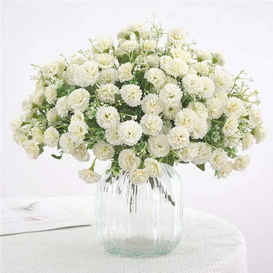 5 Ramos De Flores Artificiales De Color Lila Para Boda