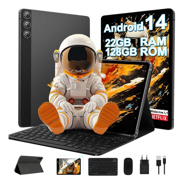 Tablet Ziovo 2024 Android 14 10.1 Pulgadas 22 Gb+128 Gb 1 Tb