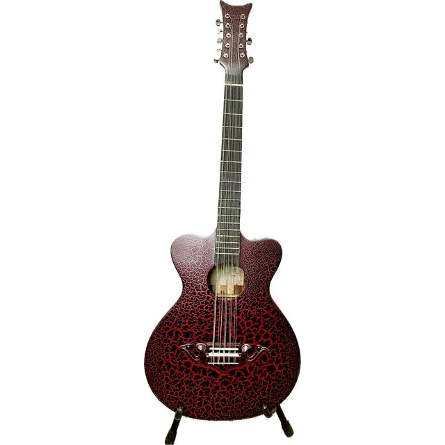 Bajo Quinto Acustico Hecho A Mano Madera Escrito +equipado