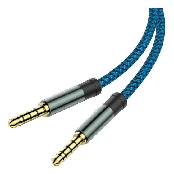 Cable Audio Auxiliar Nailon Tejido Jack 3.5mm 1.5 M