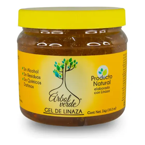 Gel fijador de linaza para peinar 1 Kg Árbol Verde Natural