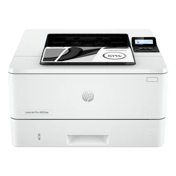Impresora simple función monocromática HP Laser LaserJet Pro 4003dw con wifi