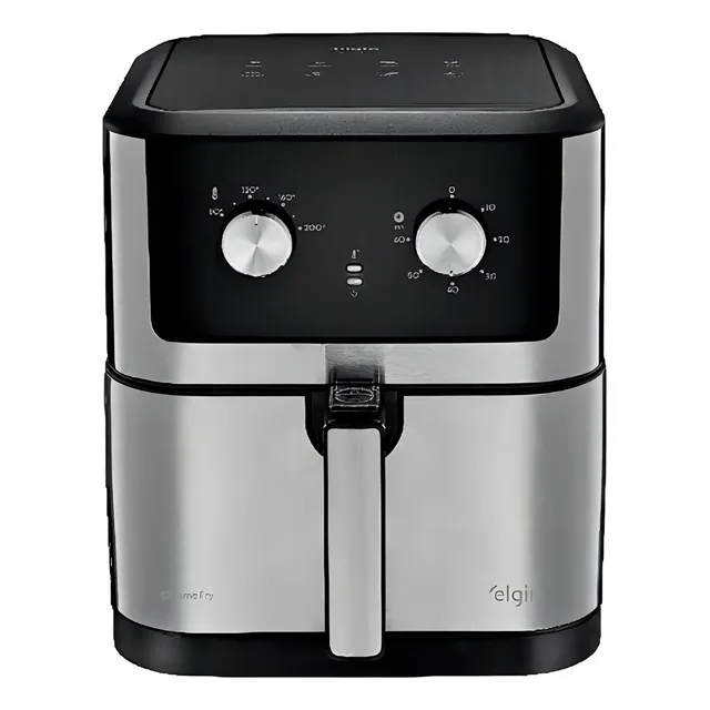 Fritadeira Elétrica Chrome Fry Inox Elgin 8l Airfryer 110v Fritadeira Elétrica Chrome Fry Inox Elgin 8l Airfryer 110v