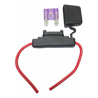 Porta Fusible Awg 10 Tapa Uso Rudo + Fusible Maxi 32v 100a Porta Fusible Awg 10 Tapa Uso Rudo + Fusible Maxi 32v 100a