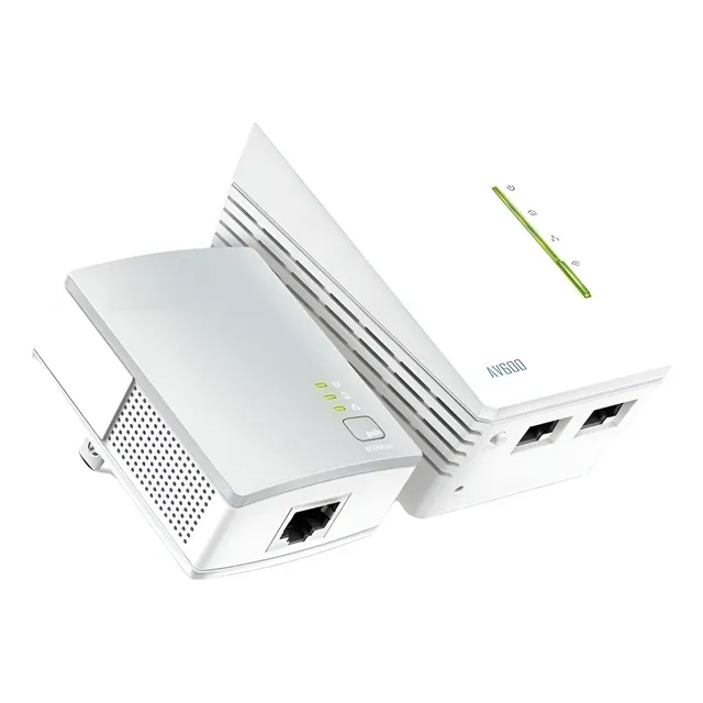 Kit Extensor Powerline Wifi Av600 Tplink Tl-wpa4220kit Color Blanco