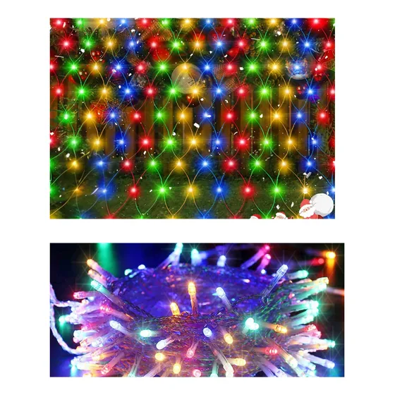 Malla 200 Luces Led Decoración Navidad Alumbrado 1.6 X1.8 Mt