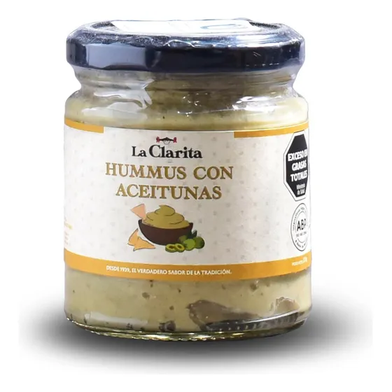 Hummus La Clarita Con Aceitunas  X200gr  Vegano