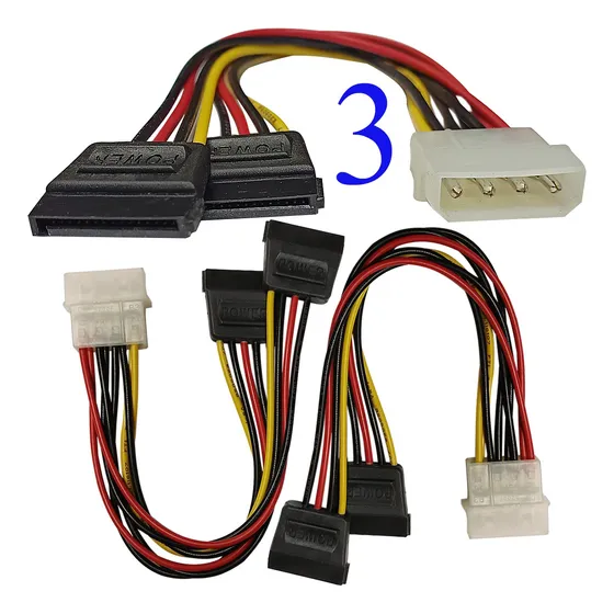 Combo Cable Corriente Y Poder En Forma De (y) Unidades Sata