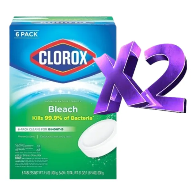 Clorox Bleach 12pastillas Limpiadoras Para Baño Siempre Limp