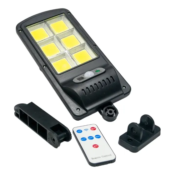 Reflector Lampara Led Solar Recargable Con Sensor Movimiento