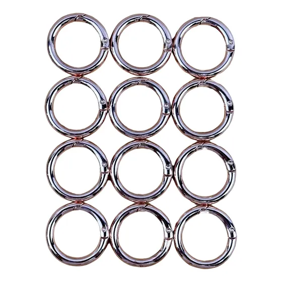 Argolla Abre Facil Broche Clip Mosqueton 25 Mm X 12 Und