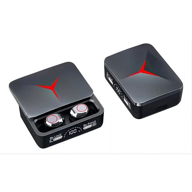 Auriculares in-ear gamer inalámbricos MRESXSERM Audifonos On-Ear M90pro negro con luz LED