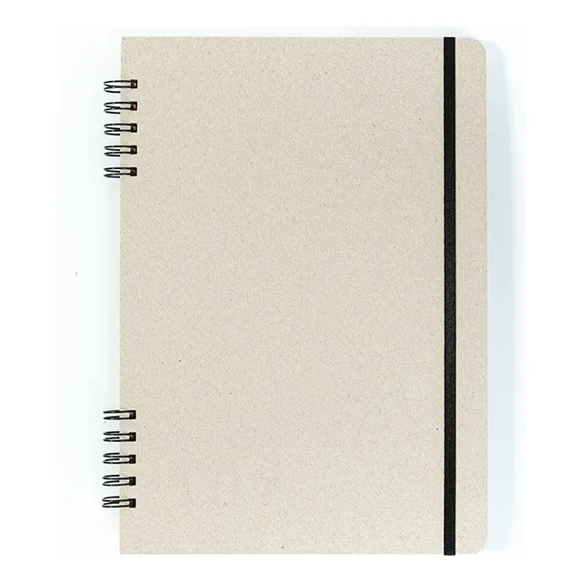 Cuaderno A4 Gris Ecológico (21x30cm) Tapa Dura 120 Hojas