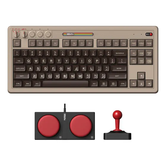 Teclado Retromecánico Bluetooth De 8 Bitdos/2.4g/usb-c C64