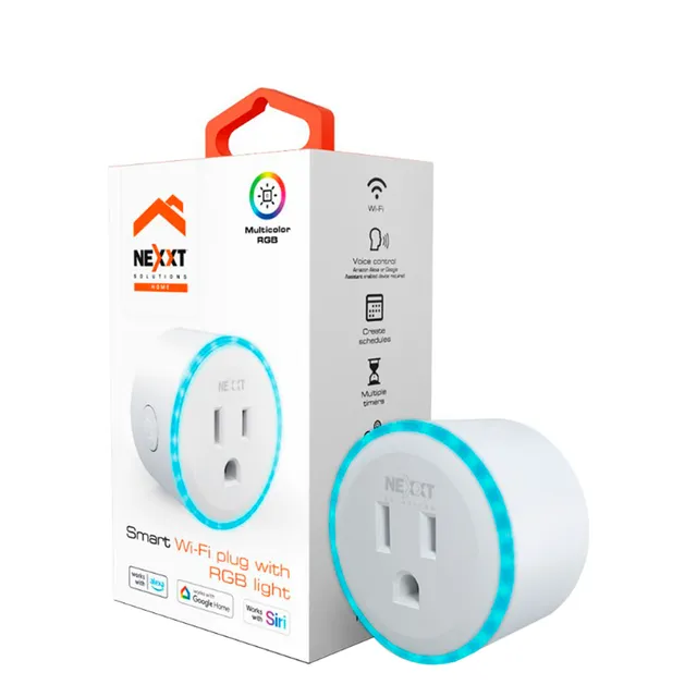 Enchufe Inteligente Nexxt Rgb Wifi Alexa Google Nhp-s610