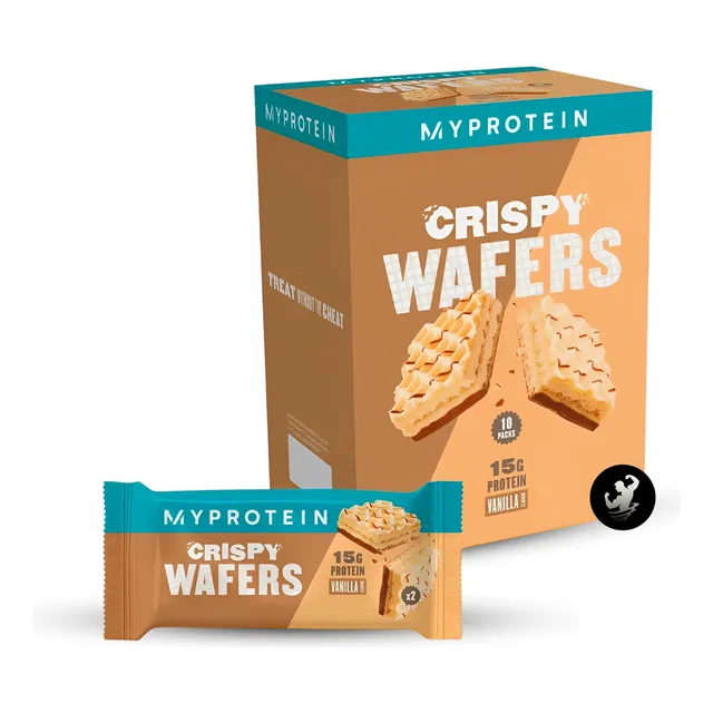 Crispy Wafers Myprotein, Snack De Proteina Sabor Vanilla