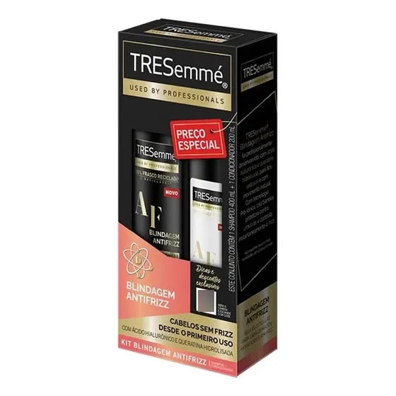 Tresemmé Shampoo 400ml+condicionador 200ml Blindag Antifrizz