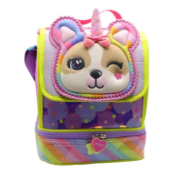 Lunchera Lonchera Infantil Escolar Simones Unicornio Vianda Color Multicolor LUNCHERA SIMONES