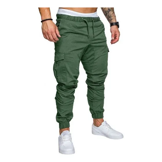 Pantalon Cargo Hombre Con Puño 