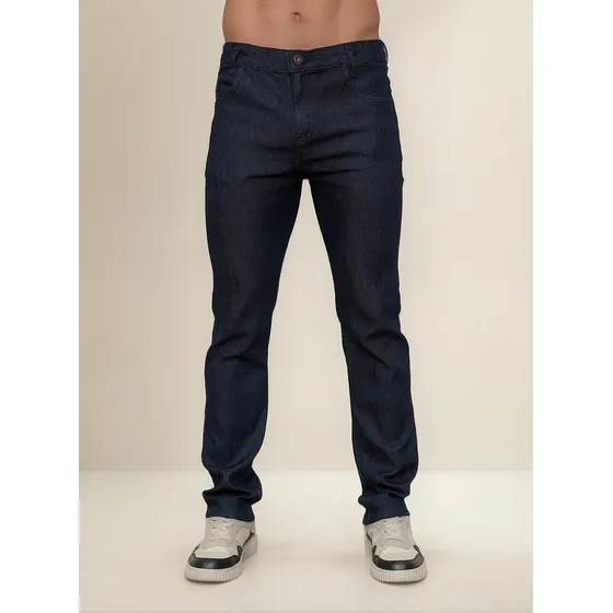 Calca Jeans Masculina Tradicional Com Elastano Para Trabalho