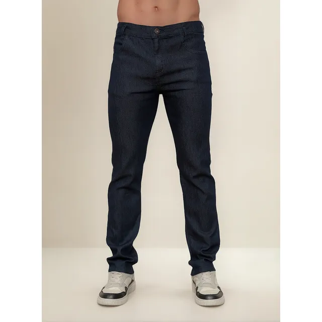 Calca Jeans Masculina Tradicional Com Elastano Para Trabalho
