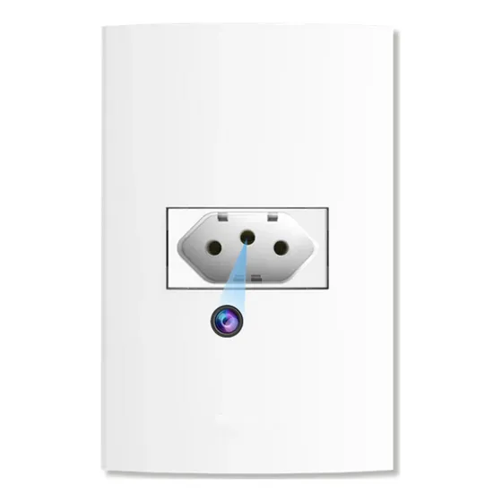 Tomada Espiã + Cartão Sd32g Camera Wifi Tempo Real Segurança