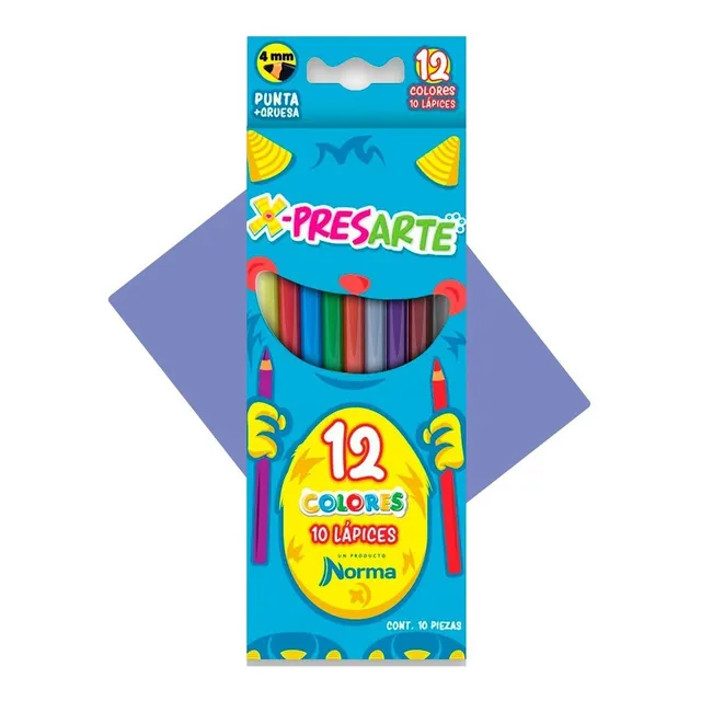 Colores Norma X-presarte 12 Colores