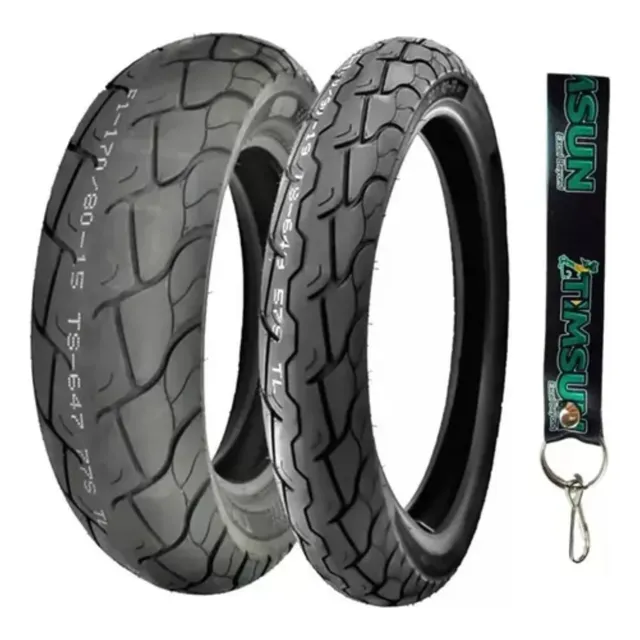 Par De Llantas Timsun 170/80-15 + 100/90-19 Ts-647/649 T/l