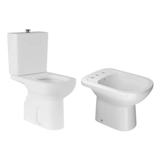 Inodoro Largo Mochila Deposito Apoyar Bidet Deca Vogue Envio