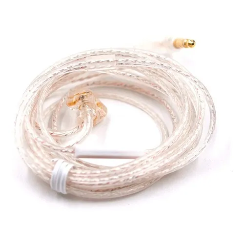 Cable De Repuesto Audífonos Kz Plata Flat Con Micrófono PIN B
