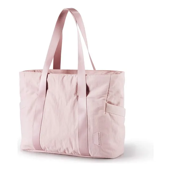 Bolsa Tote Mujer Cremallera Para Trabajo Gimnasio Rojo Claro