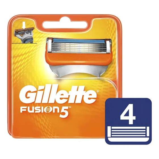 Carga Para Aparelho De Barbear Fusion5 4 Unidades Gillette