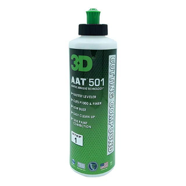 3d Aat 501 Compuesto Pulidor Pulimento Alto Corte 8oz
