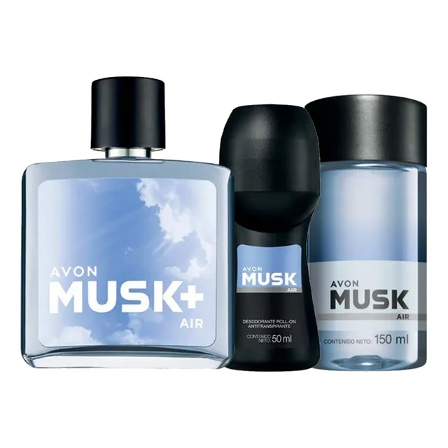 Musk Air Perfume De Hombre Con Deo Y Refresh Avon