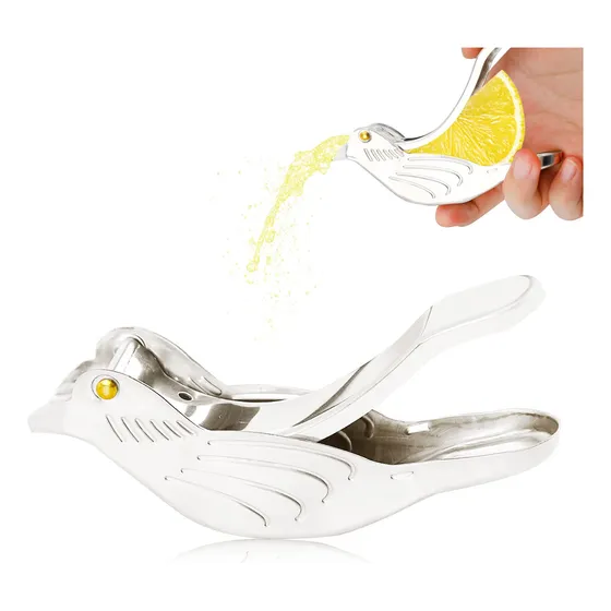 Mini Exprimidor Cuña Limon Acero Inoxidable Portatil Fruta