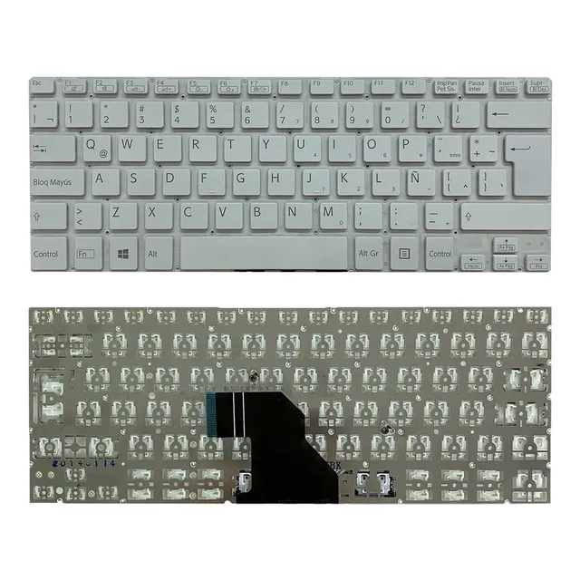 Teclado Sony Svf14 Blanco Sin Marco Svf143