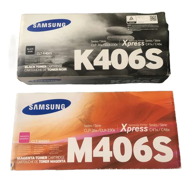 Cartuchos De Toner K406s Negro Y M306s Magenta Originales